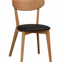 Rowico AB AMI Tuoli Varastovärit -Myynti Säilytyskalusteet Ami tuoli lv tammi PU musta 113031 1