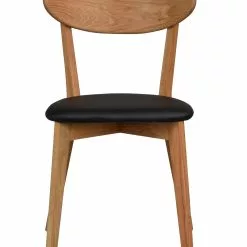 Rowico AB AMI Tuoli Varastovärit -Myynti Säilytyskalusteet Ami tuoli lv tammi PU musta 113031 2