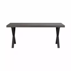 Rowico AB BROOKLYN Ruokapöytä 170 X 95 Cm X-mallisilla Metallijaloilla -Myynti Säilytyskalusteet Brooklyn ruokapoyta 170x95 X jaloilla savutammi 119837