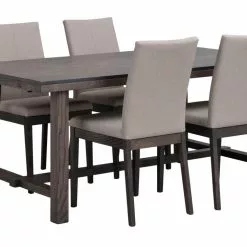 Rowico AB BROOKLYN Ruokapöytä -Myynti Säilytyskalusteet Brooklyn ruokaryhma Amanda rr 1 4 savunharmaa 1