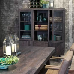 Rowico AB BROOKLYN Vitriini 130 Cm -Myynti Säilytyskalusteet Brooklyn vitriini Brooklyn Clive rr 1 6 savunharmaa milj