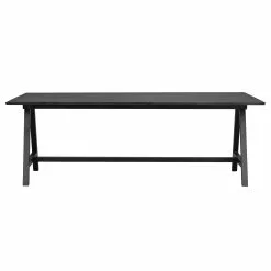 Rowico AB CARRADALE Ruokapöytä 220 X 100 Cm Metallijaloilla -Myynti Säilytyskalusteet Carradale ruokapoyta 120327 musta