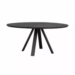 Rowico AB CARRADALE Ruokapöytä Pyöreä 150 Cm V-mallisilla Metallijaloilla