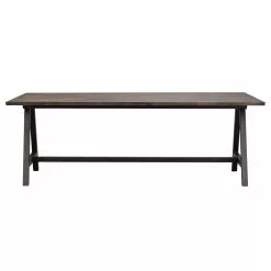 Rowico AB CARRADALE Ruokapöytä 220 X 100 Cm Metallijaloilla -Myynti Säilytyskalusteet Carradale ruokapoyta savutammi musta 120341