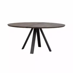 Rowico AB CARRADALE Ruokapöytä Pyöreä 150 Cm V-mallisilla Metallijaloilla 7 Rowico AB CARRADALE Ruokapöytä Pyöreä 150 Cm V-mallisilla Metallijaloilla -Myynti Säilytyskalusteet Carradale ruokapoyta pyorea savutammi musta 120323