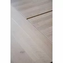 Rowico AB CARRADALE Ruokapöytä 220 X 100 Cm Metallijaloilla -Myynti Säilytyskalusteet Carradale ruokapoyta valkotammi musta 120320 jatkettu detalj 2e3f165b 56dc 4777 b5cc cc4fcb30c714