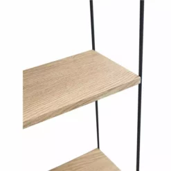 Schou Company A/S DAY Seinähylly 59 Cm 5-tasoinen -Myynti Säilytyskalusteet Day seinahylly ruskea musta detalj