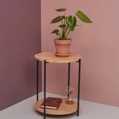 Schou Company A/S DAY Sohvapöytä Ø 40 Cm -Myynti Säilytyskalusteet Day 2Dsohvapoyta 2D40cm 5Flv 2Dmusta 5Fmilj