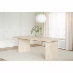 Rowico AB EMMETT Ruokapöytä 240 X 95 Cm -Myynti Säilytyskalusteet Emmett ruokapoyta valkotammi 120350 miljoo