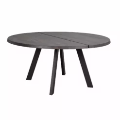 Rowico AB FRED Ruokapöytä Pyöreä 160 Cm -Myynti Säilytyskalusteet Fred ruokapoyta pyorea savutammi musta 117440