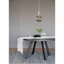 Rowico AB FRED Ruokapöytä Pyöreä 160 Cm -Myynti Säilytyskalusteet Fred ruokapoyta pyorea savutammi musta 117440 miljoo