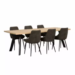 Rowico AB FRED Ruokapöytä -Myynti Säilytyskalusteet Fred ruokapoyta rr 240 valkotammi musta 117420 2