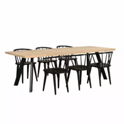 Rowico AB FRED Ruokapöytä -Myynti Säilytyskalusteet Fred ruokapoyta rr 240 valkotammi musta 117420 Carmen tuolit