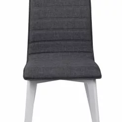 Rowico AB GRACY Tuoli Kangasverhoilulla -Myynti Säilytyskalusteet Gracy tuoli tummanharmaa valkoinen 2