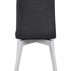 Rowico AB GRACY Tuoli Kangasverhoilulla -Myynti Säilytyskalusteet Gracy tuoli tummanharmaa valkoinen 5