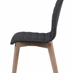 Rowico AB GRACY Tuoli Kangasverhoilulla -Myynti Säilytyskalusteet Gracy tuoli tummanharmaa valkotammi 3