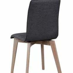 Rowico AB GRACY Tuoli Kangasverhoilulla -Myynti Säilytyskalusteet Gracy tuoli tummanharmaa valkotammi 4