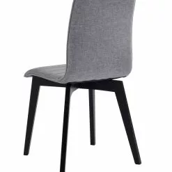Rowico AB GRACY Tuoli Kangasverhoilulla -Myynti Säilytyskalusteet Gracy tuoli vaaleanharmaa musta 4