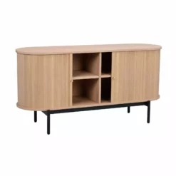 Rowico AB HADDINGTON Senkki 142 Cm -Myynti Säilytyskalusteet Haddington senkki valkotammi musta 120132 2