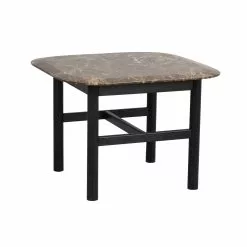 Rowico AB HAMMOND Sohvapöytä 62 X 62 Cm Marmorikannella -Myynti Säilytyskalusteet Hammond sohvapoyta 62 marmori musta 120584 1