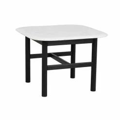 Rowico AB HAMMOND Sohvapöytä 62 X 62 Cm Marmorikannella -Myynti Säilytyskalusteet Hammond sohvapoyta 62 valk.marmori musta 120598 1