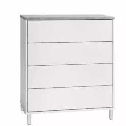 Leo-Matti Ojala Oy KIVI Lipasto 80 Cm 15 Leo-Matti Ojala Oy KIVI Lipasto 80 Cm -Myynti Säilytyskalusteet Kivi lipasto 80cm valk harmaa jalat 10cm