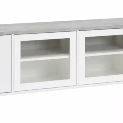 Leo-Matti Ojala Oy KIVI Tv-taso 192 Cm 2 Ovea Ja 2 Lasiovea Keskellä 14 Leo-Matti Ojala Oy KIVI Tv-taso 192 Cm 2 Ovea Ja 2 Lasiovea Keskellä -Myynti Säilytyskalusteet Kivi taso 197cm 2 ovi 2 lasiovi kesk valk harmaa jalat 10cm