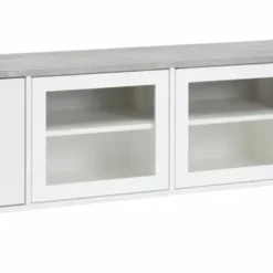 Leo-Matti Ojala Oy KIVI Tv-taso 192 Cm 2 Ovea Ja 2 Lasiovea Keskellä 15 Leo-Matti Ojala Oy KIVI Tv-taso 192 Cm 2 Ovea Ja 2 Lasiovea Keskellä -Myynti Säilytyskalusteet Kivi taso 197cm 2 ovi 2B2 lasiovi kesk valk betoni