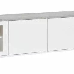 Leo-Matti Ojala Oy KIVI Tv-taso 192 Cm 2 Ovea Ja 2 Lasiovea Reunoilla