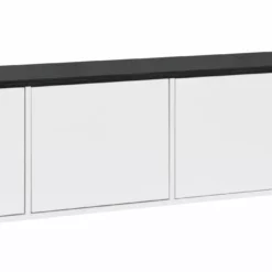 Leo-Matti Ojala Oy KIVI Tv-taso/kaappi 192 Cm 4 Ovea -Myynti Säilytyskalusteet Kivi taso 197cm 4 ovi musta jalat 3cm