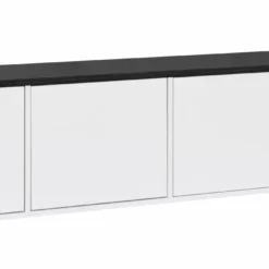 Leo-Matti Ojala Oy KIVI Tv-taso/kaappi 192 Cm 4 Ovea -Myynti Säilytyskalusteet Kivi taso 197cm 4 ovi musta jalat 10cm