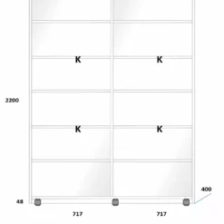 Lakeus Design Oy LAKEUS DESIGN Liukuovikaappi Mittatilauksena 150 X 40 X 220 Cm 9 Lakeus Design Oy LAKEUS DESIGN Liukuovikaappi Mittatilauksena 150 X 40 X 220 Cm -Myynti Säilytyskalusteet Lakeus komero 19 sisusta