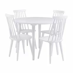 Rowico AB LOTTA Ruokapöytä Pyöreä 106 Cm -Myynti Säilytyskalusteet Lotta rr ruokapoyta valkoinen 110646