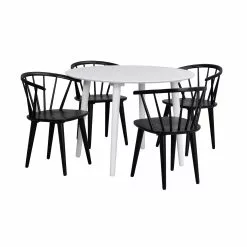 Rowico AB LOTTA Ruokapöytä Pyöreä 106 Cm -Myynti Säilytyskalusteet Lotta rr ruokapoyta valkoinen 110646 Carmen tuolit