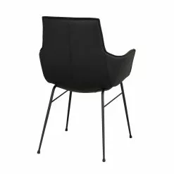 Rowico AB LOWELL Nojatuoli -Myynti Säilytyskalusteet Lowell tuoli musta nahka 120263 3