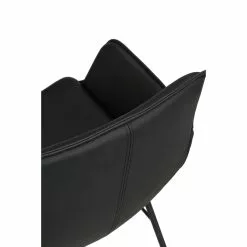 Rowico AB LOWELL Nojatuoli -Myynti Säilytyskalusteet Lowell tuoli musta nahka 120263 detalj