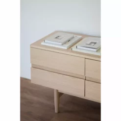 Rowico AB MORESBY Senkki 160 Cm -Myynti Säilytyskalusteet Moresby senkki valkotammi 120600 detalj