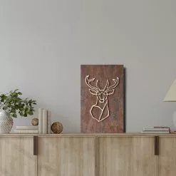 Havina By North Oy PEURA RUOSTE Sisustustaulu 37 X 57 Cm 7 Havina By North Oy PEURA RUOSTE Sisustustaulu 37 X 57 Cm -Myynti Säilytyskalusteet Peura sisustustaulu ruoste 02