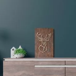 Havina By North Oy PEURA RUOSTE Sisustustaulu 37 X 57 Cm 9 Havina By North Oy PEURA RUOSTE Sisustustaulu 37 X 57 Cm -Myynti Säilytyskalusteet Peura sisustustaulu ruoste 03