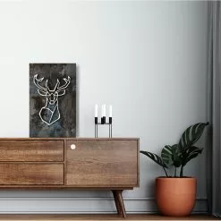 Havina By North Oy PEURA MYSTEERI Sisustustaulu 37 X 57 Cm -Myynti Säilytyskalusteet Peura taulu mysteeri milj