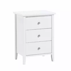 AS Jumek Export Oü SAARA Lipasto 47 Cm Matala -Myynti Säilytyskalusteet Saara lipasto 3ltk kapea valkoinen 1