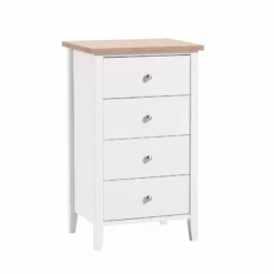 AS Jumek Export Oü SAARA Lipasto 47 Cm Korkea -Myynti Säilytyskalusteet Saara lipasto 4ltk kapea tammi 1