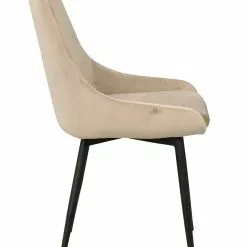 Rowico AB SIERRA Tuoli Samettiverhoilulla -Myynti Säilytyskalusteet Sierra tuoli beige 3