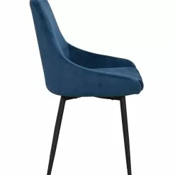 Rowico AB SIERRA Tuoli Samettiverhoilulla -Myynti Säilytyskalusteet Sierra tuoli tummansininen 3