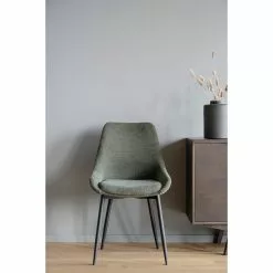 Rowico AB SIERRA Tuoli Kangasverhoilulla -Myynti Säilytyskalusteet Sierra tuoli vihrea 110489 Graham senkki miljoo