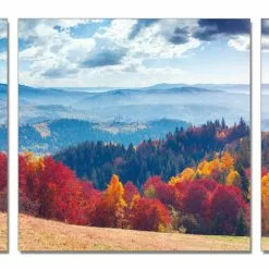 Kuvankaunis Sisustus Oy RUSKAMAISEMA Sisustustaulut 3 X 50*50 Cm