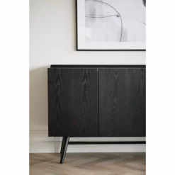 Rowico AB SPRINGDALE Senkki 160 Cm -Myynti Säilytyskalusteet Springdale senkki musta 119737 milj1