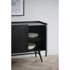 Rowico AB SPRINGDALE Senkki 160 Cm -Myynti Säilytyskalusteet Springdale senkki musta 119737 milj3