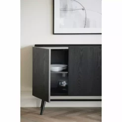 Rowico AB SPRINGDALE Senkki 160 Cm -Myynti Säilytyskalusteet Springdale senkki musta 119737 milj4