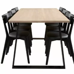 Anttiina Oy SWING/AMI 6 Hengen Ruokailuryhmä Metallijalalla -Myynti Säilytyskalusteet Swing Ami rr 1 6 koivu musta 3